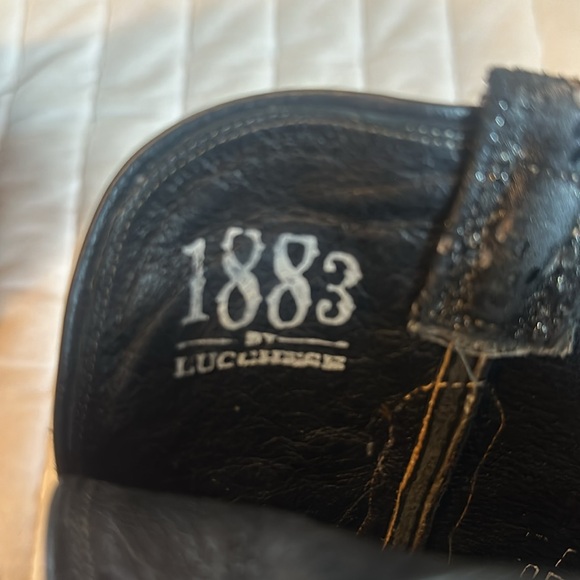 Lucchese Boots, 1883, Black/Shimmer, 7.5 - Picture 5 of 8